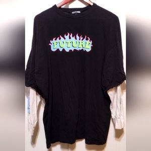 Fashion Nova "Future" flames long sleeve